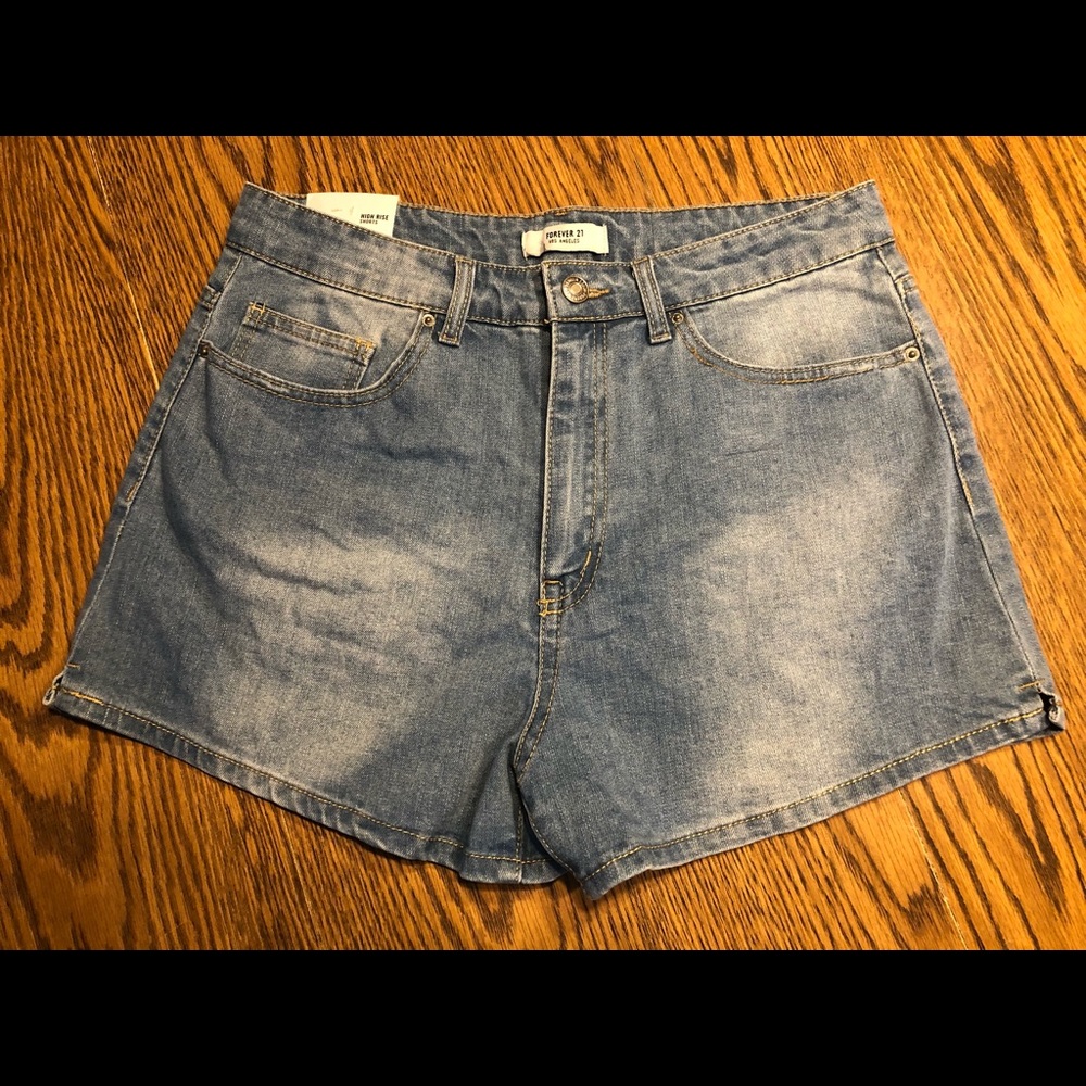 Forever 21 High Rise Denim Shorts